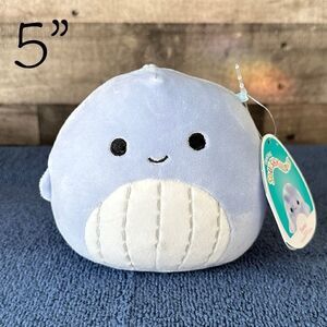 Squishmallows Plush Toy Samir the Whale, 5 Inch Canadian Exclusive New with Tags